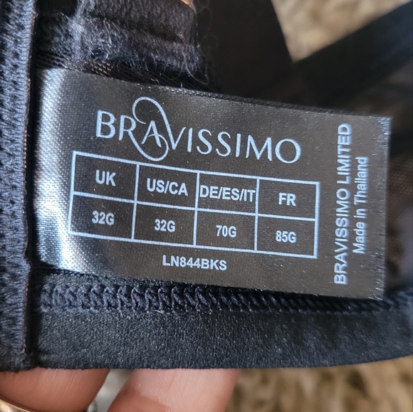 Bravissimo Sexy Black Bra Size 32G - Picture 5 of 7